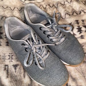 Grey Nobull trainers with gum bottom
